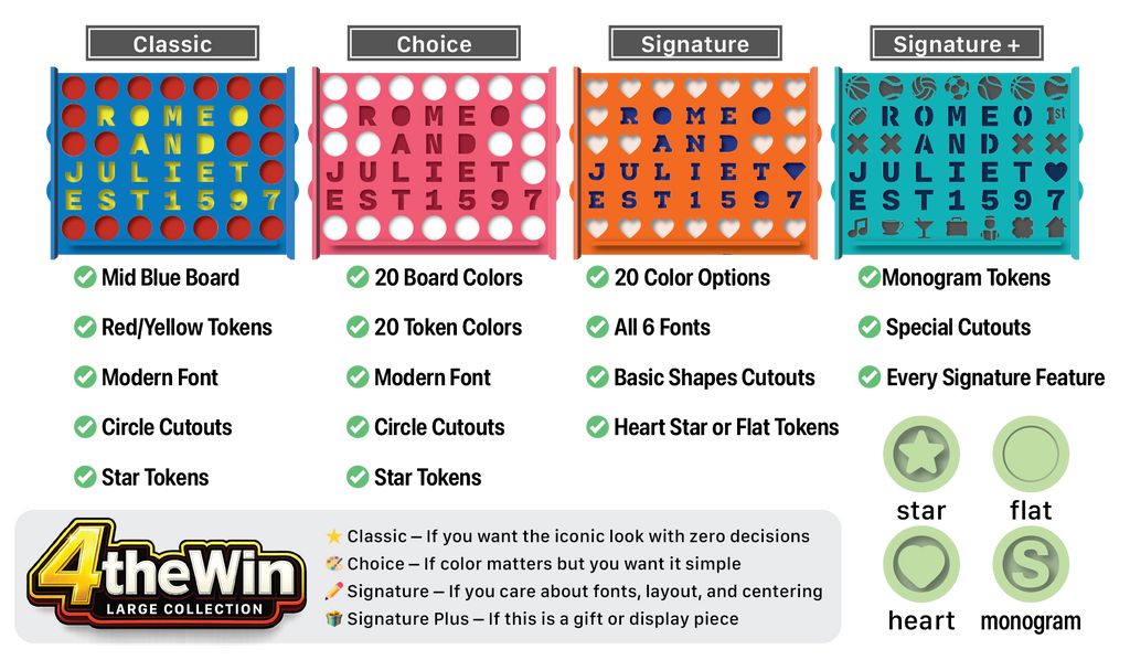 4theWin Game - Personalized 4 in a Row Game